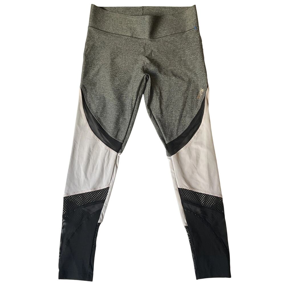 Victoria's Secret PINK Women Activewear Pants XS Gray Colorblock Ultimate Sheer